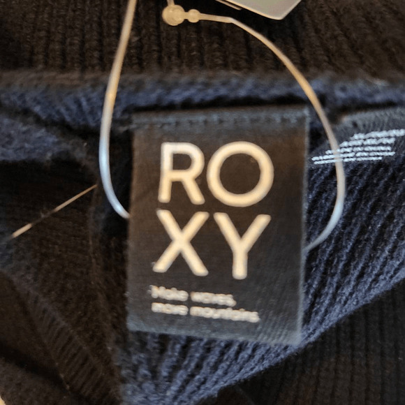 Roxy Black Crazy Glory Stretch Sweater Tank Top XL NWT (4208) - Picture 4 of 8